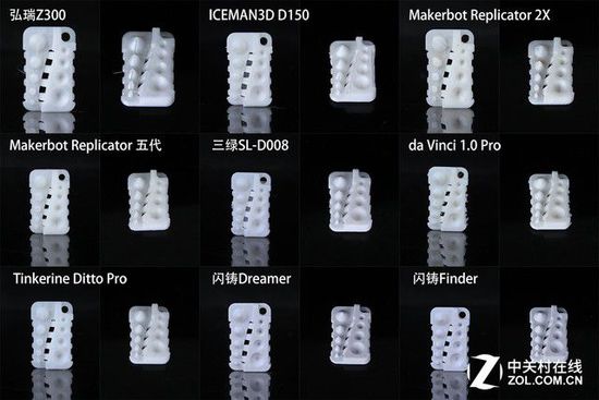 10微米的比拼 9款3D打印機華山論劍