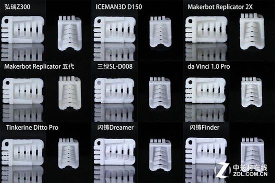 10微米的比拼 9款3D打印機華山論劍