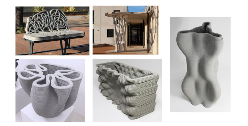 法國XtreeE的3D混凝土印刷復雜自由形式模型示例 法國XtreeE的3D混凝土印刷復雜自由形式模型示例