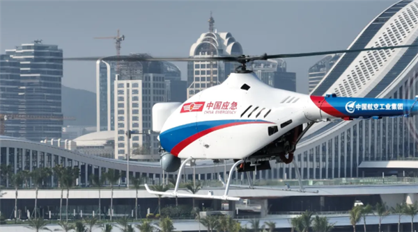 首次!AR-500無人直升機在城市內開展示范應用:最大續航8小時